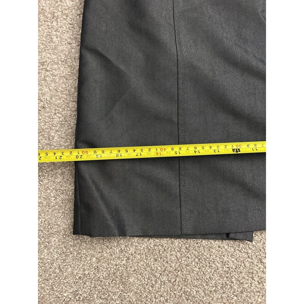 Antonio‎ Melani Pencil Skirt Womens 8 Charcoal Gray Excellent Metallic Tailored